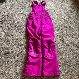 Lands’ End girls snow bibs